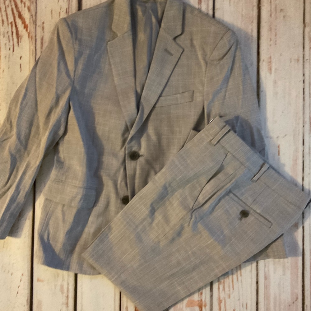Calvin Klein Kids Gray Matching Suit Set